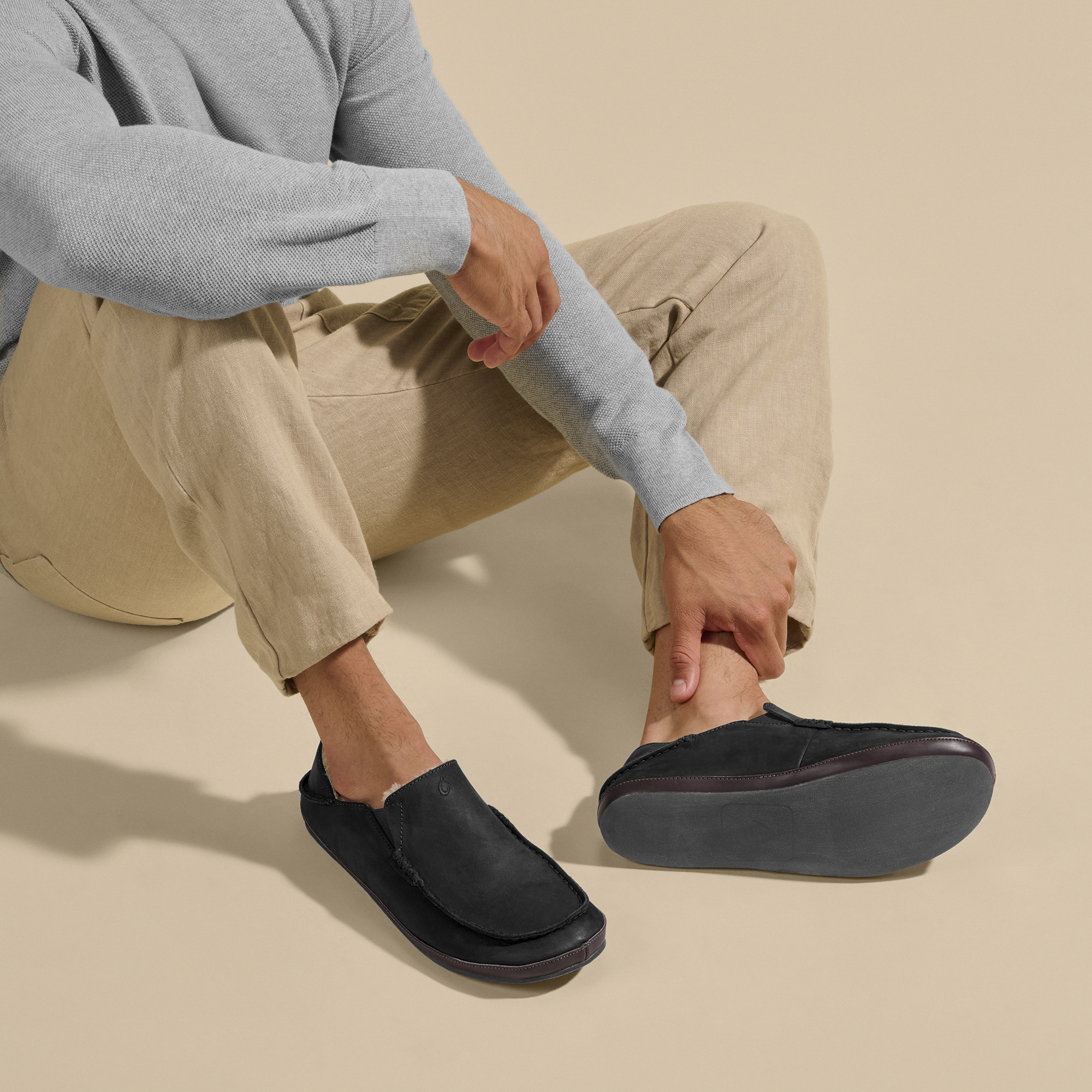 Moloā Slipper - Black / Dk Java - Image 4